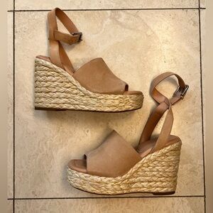 Marc Fisher Nelly Ankle Strap Wedge Sandal